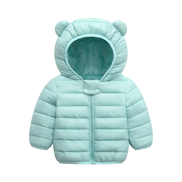 Warm Toddler Boys Jackets Autumn Winter Long Sleeve Hooded Character Pattern Children Outerwear Coats Kids Clothes