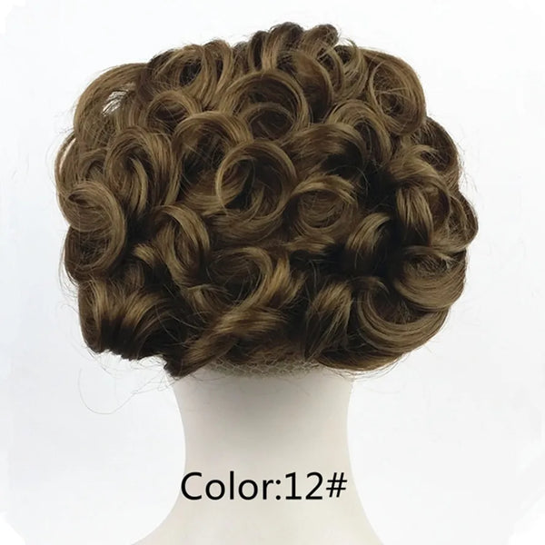 StrongBeauty Women's Chignon Combs Easy Clip to Hair Big Hair Bun Synthetic Wig 13 Color