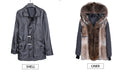 Sheepskin Aviator Jacket Men's Natural Winter Coats Shearling Jacket Men Motorcycle Real Fur Coat