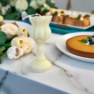 Elegant Tulip Candle Holder Scented Candle