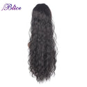 Blice Synthetic 20-24inch Drawstring Curly Ponytail Pure Color Alita Heat Resistant Hair Extensions With Two Plastic Combs