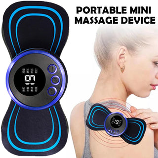 Electric Back and Neck Massager Muscle Massage Machine Shoulders Instrument Body Health Massages Device Cervical Pain Relief