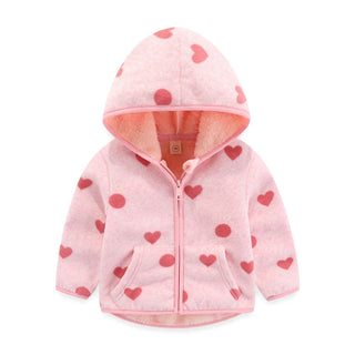 Buy t0516-hearts Jumping Meters New Girls Outwears Fleece for Winter Autumn Baby Jackets Coats Flowers Kids Girls Jacket