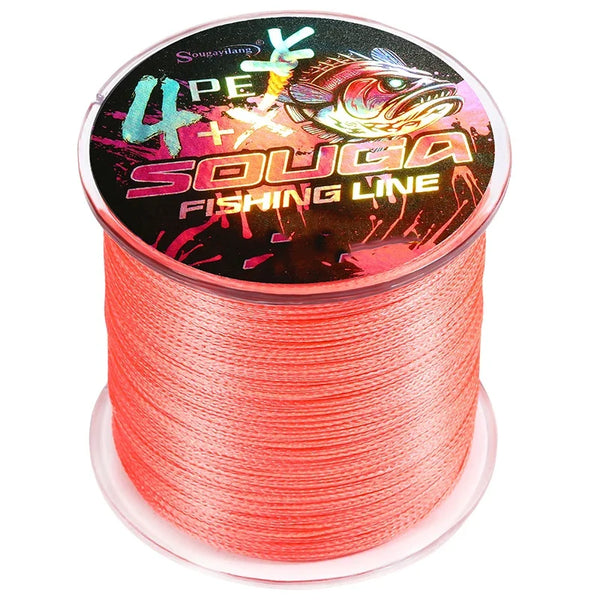 Sougayilang 100M 300M 5 Colors Strong PE Fishing Line 4 Strands Braided Fishing Line Multifilament Durable Fishing Line Pesca