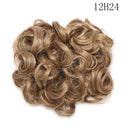 HAIRRO LARGE Comb Clip in Curly Hair Extension Synthetic Hair Pieces Chignon Women Updo Cover Hairpiece Extension Hair Bun