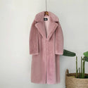 New Elegant Long Winter Faux Fur Coat Women Fashion Plush Fur Coats Loose High Quality Thick Warm Winter Fur Overcoat