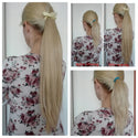 Synthetic Long Straight Drawstring Ponytail