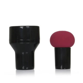 Buy wine-red Mushroom Head Makeup Sponge Cosmetic Puff Makeup Blender With Box Foundation Sponge for Make Up спонж для макияжа Beauty Tools