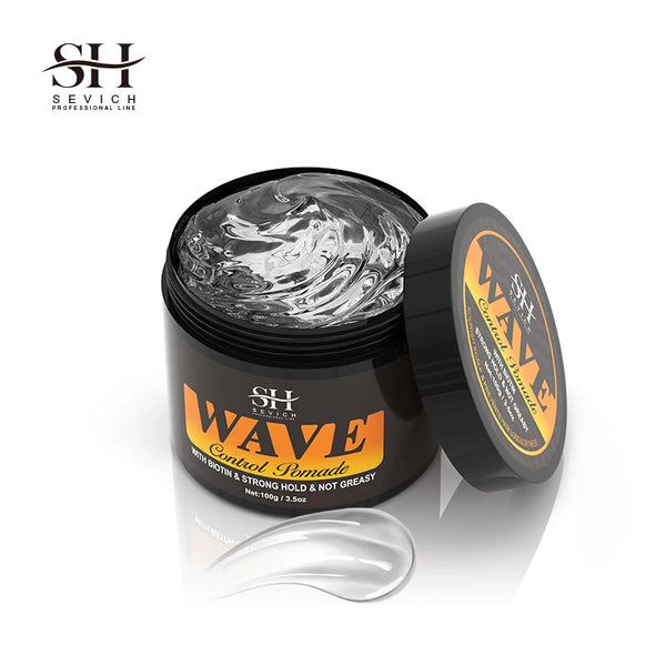 360 Wavy Frizz Control Gel Wave Control Pomade Hair Styling Wax Anti-Hair Loss Clay Hair Pomade   for African Black Men  Hair St