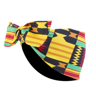 Buy 1002f-geo-yellow African Pattern Print Headband