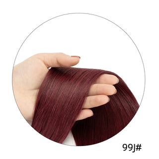 Buy 99j Isheeny 14&quot;-24&quot; Clip in Human Hair Extensions Brazilian Remy Natural Clip Human Hair Extension Real Natural Clip on 80g-140g