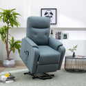 Massage Recliner Chair Electric Power Lift Chairs With Side Pocket, Adjustable Massage and Heating Function for Adults A