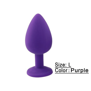 Buy purple-l Silicone Butt Plug Anal Plug Unisex Sex Stopper 3 Different Size Adult Toys for Men/Women Anal Trainer for Couples