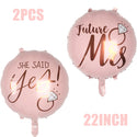 Bride to Be Party Decorations Latex Balloons Set Cup Plates Bachelorette Party Supplies Veil Sash Team Bride Wedding Decor