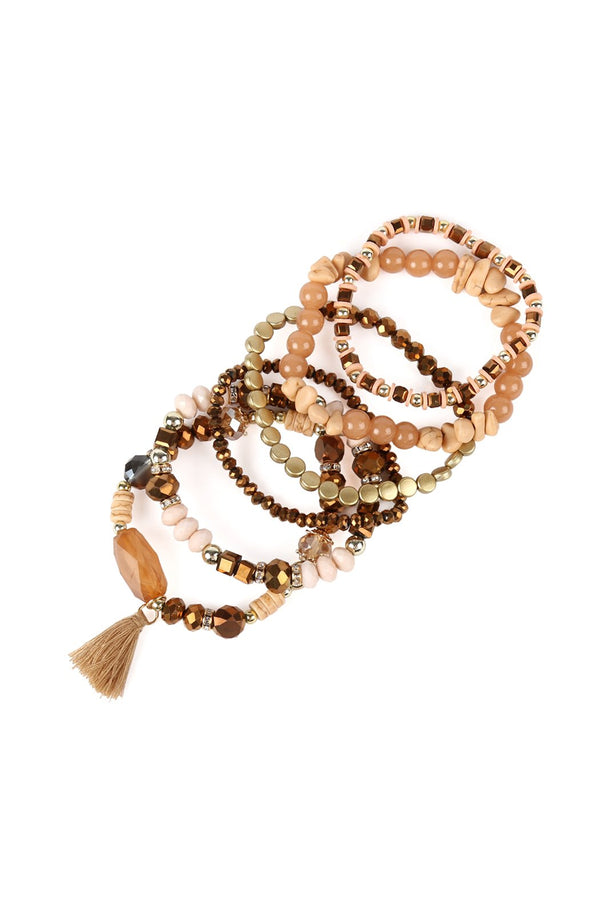 Hdb2201 - Boho Tassel Charm Bracelet