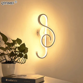 Modern Minimalist Wall Lamps Living Room Bedroom Bedside 16W AC96V-260V LED Sconce Black White Lamp Aisle Lighting Decoration