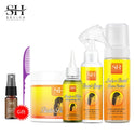 Hot African Curly Hair Braid Gel Anti Itch Cleaning Set for Braided Styling Anti Hair Loss Braid Oil Moisturizing Braiding Gel