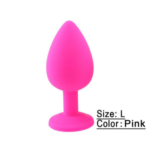 Buy pink-l Silicone Butt Plug Anal Plug Unisex Sex Stopper 3 Different Size Adult Toys for Men/Women Anal Trainer for Couples