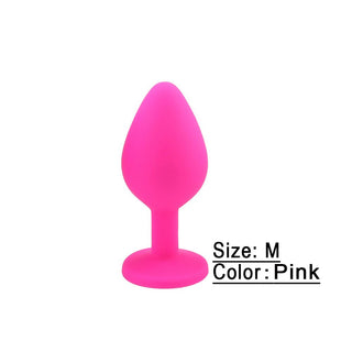 Buy pink-m Silicone Butt Plug Anal Plug Unisex Sex Stopper 3 Different Size Adult Toys for Men/Women Anal Trainer for Couples