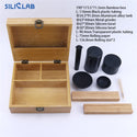 Natural Bamboo Box Kit With Tray  for Smoking Accessories Rolling Paper Grinder Pipe Storage Smell Proof Custom Herb Stash Box