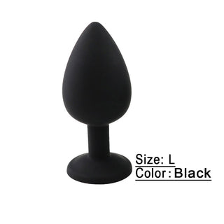 Buy black-l Silicone Butt Plug Anal Plug Unisex Sex Stopper 3 Different Size Adult Toys for Men/Women Anal Trainer for Couples