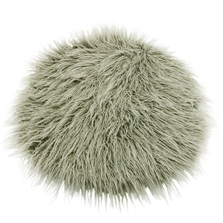 Buy smokey-grey-round Clearance 75X50cm Newborn Baby Infant Photo Blanket Fake Fur Rug Blanket Plush Photography Background Prop Basket Stuffer Filler