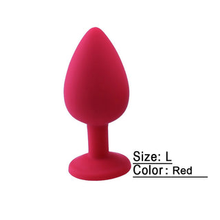 Buy red-l Silicone Butt Plug Anal Plug Unisex Sex Stopper 3 Different Size Adult Toys for Men/Women Anal Trainer for Couples