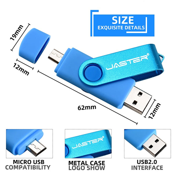 JASTER USB flash drive OTG high Speed drive 64 GB 32 GB 16 GB 8 GB 4GB