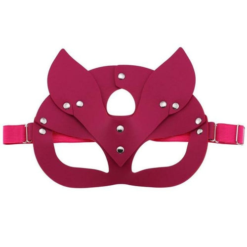 KMVEXO Women Female Fox Leather BDSM Woman Cosplay Adult Mask Game