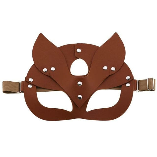 KMVEXO Women Female Fox Leather BDSM Woman Cosplay Adult Mask Game