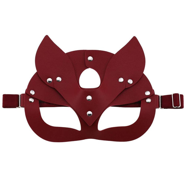 KMVEXO Women Female Fox Leather BDSM Woman Cosplay Adult Mask Game