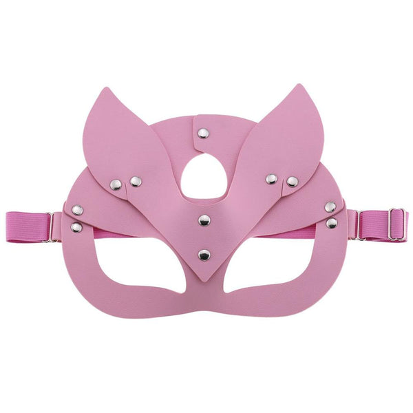 KMVEXO Women Female Fox Leather BDSM Woman Cosplay Adult Mask Game