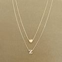 Simple and thin small heart pendant necklace For Women Personality