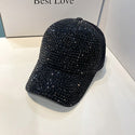 Summer Ladies Baseball Cap Korean Wild Spring and Autumn Rhinestone