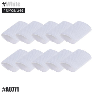 Buy type1-white JUUMMP 10Pcs/Set Finger Protection Arthritis Support Finger Guard Outdoor Sports Basketball Volleyball Elastic Finger Sleeves