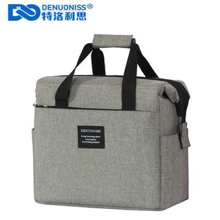 Buy a150-gray DENUONISS Waterproof  Insulated Lunch Bag Necessary Picnic Pouch Unisex Thermal Dinner Food Accessories Tote Thermal Bag