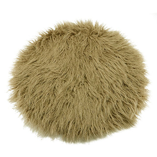 Buy camel-round Clearance 75X50cm Newborn Baby Infant Photo Blanket Fake Fur Rug Blanket Plush Photography Background Prop Basket Stuffer Filler