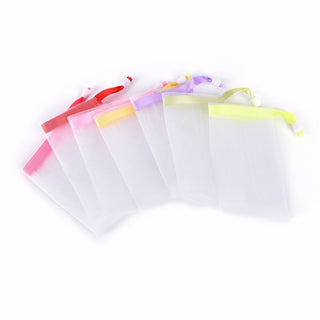 Wholesale New 5Pcs Practical Soap Blister Mesh Soap Net Foaming Net Easy Bubble Mesh Bag Popular Bath & Shower Skin Care Hot