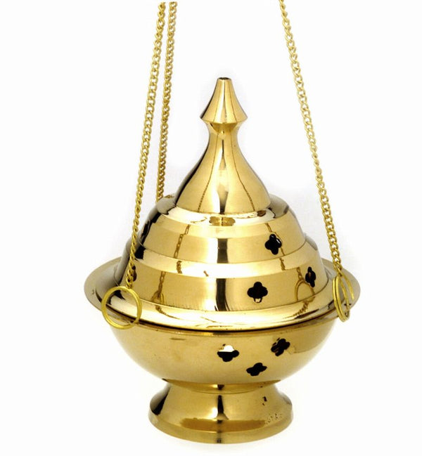 Hanging Brass Incense Burner 5"