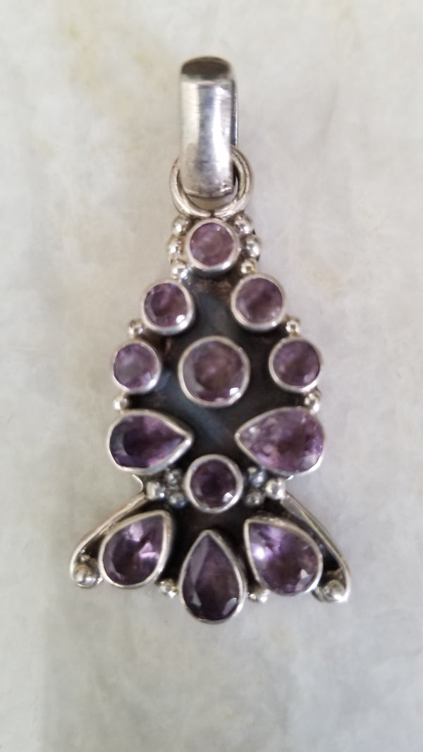 Silver Pendant - Semi Precious Stone