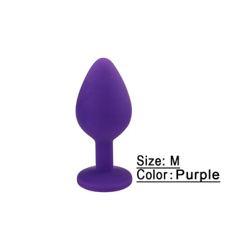 Buy purple-m Silicone Butt Plug Anal Plug Unisex Sex Stopper 3 Different Size Adult Toys for Men/Women Anal Trainer for Couples