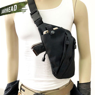 Multifunctional Concealed Tactical Storage Gun Bag Holster Men's Left Right Nylon Shoulder Bag Anti-Theft Bag Chest Bag Hunting