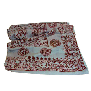 Buy grey OM Mantra Meditation Yoga Prayer Shawl