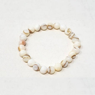 White MOTHER OF PEARL Bracelet - Mother's Day Gift