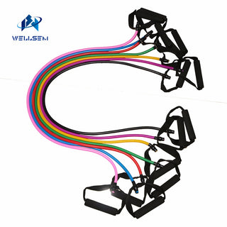 Elastic Yoga Pull Rope Fitness Resistance Bands Exercise Tubes Practical Training Elastic Band Rope Yoga Workout Stretch Band