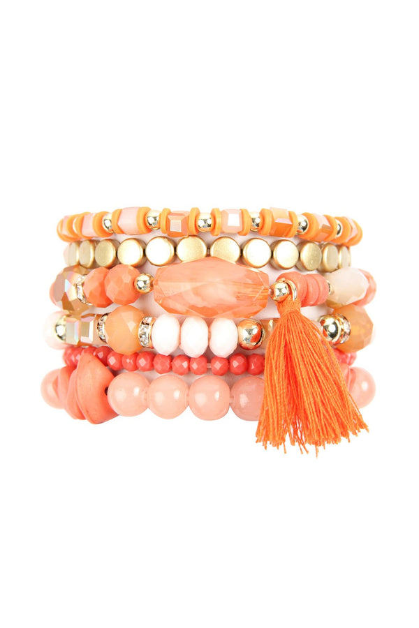 Hdb2201 - Boho Tassel Charm Bracelet