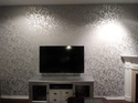 Grey 3D Victorian Damask Embossed Wallpaper