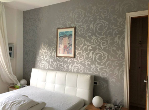 Grey 3D Victorian Damask Embossed Wallpaper